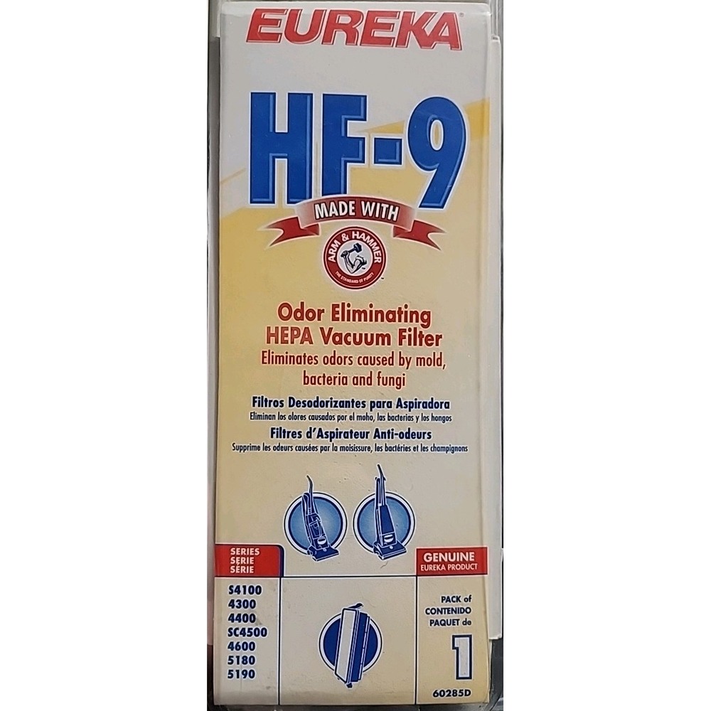 Eureka Value Pack HF-9 Filter with Arm Hammer‎ HEPA Vacuum Filter New Sealed